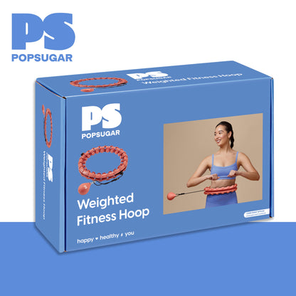 Adjustable Weighted Fitness Hoop, Coral