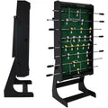 Black Foldable Space Saving 48-in. Foosball Table w/ Score Counters and 2 Balls-0