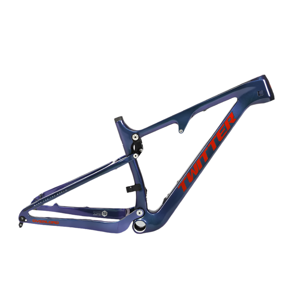TWITTER OVERLORD Full Suspension Carbon MTB Frame – T800 Mix, 29"/27.5", AM, without Rear  SHOX-7