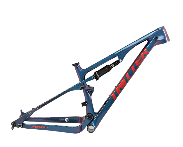 TWITTER OVERLORD Full Suspension Carbon MTB Frame – T800 Mix, 29"/27.5", AM, without Rear  SHOX-2