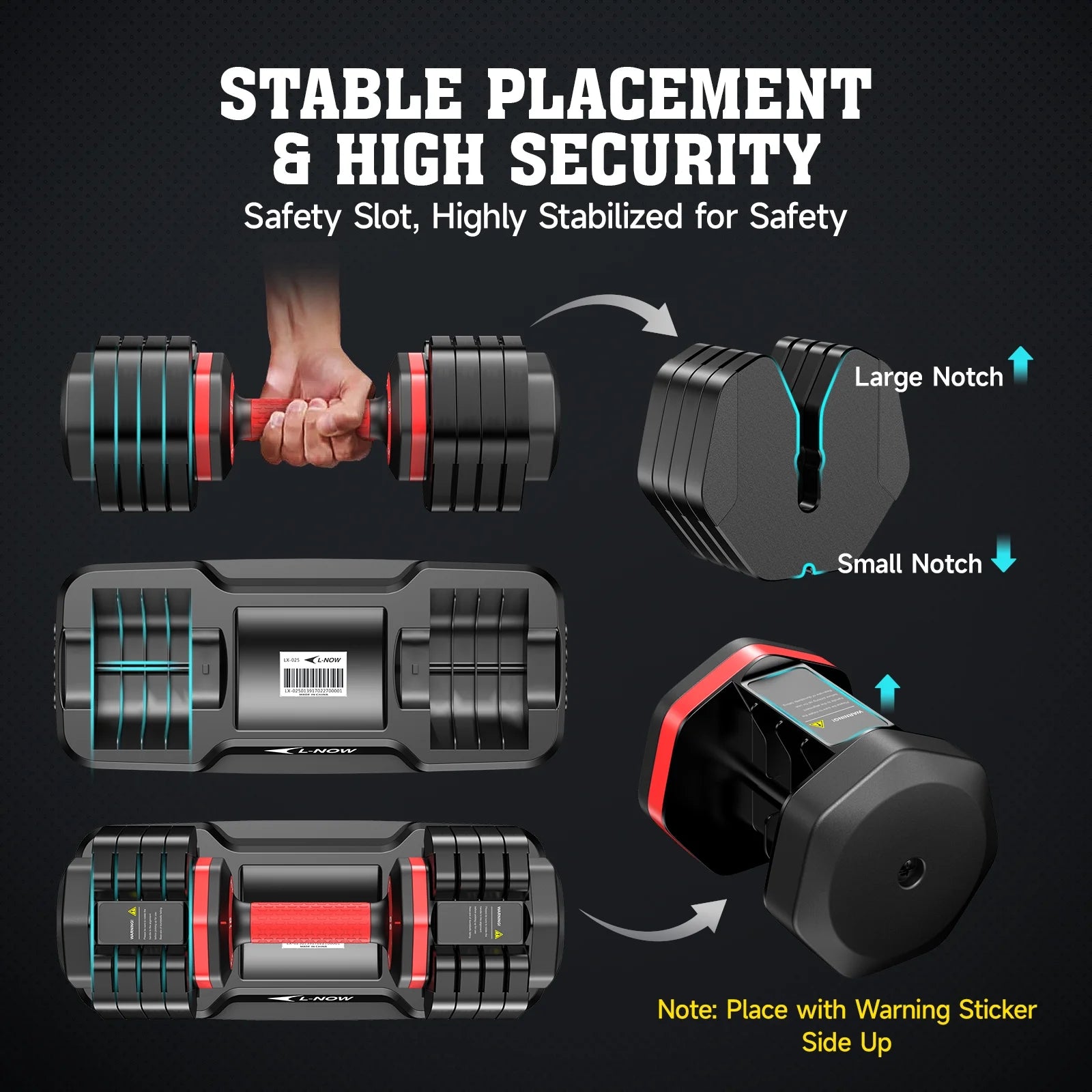 110LB Adjustable Dumbbells with High Quality Tray 15Lb to 55Lb Adjustable Dumbbell for Home Gym Exercise Equipment, ‌‌Christmas Gift